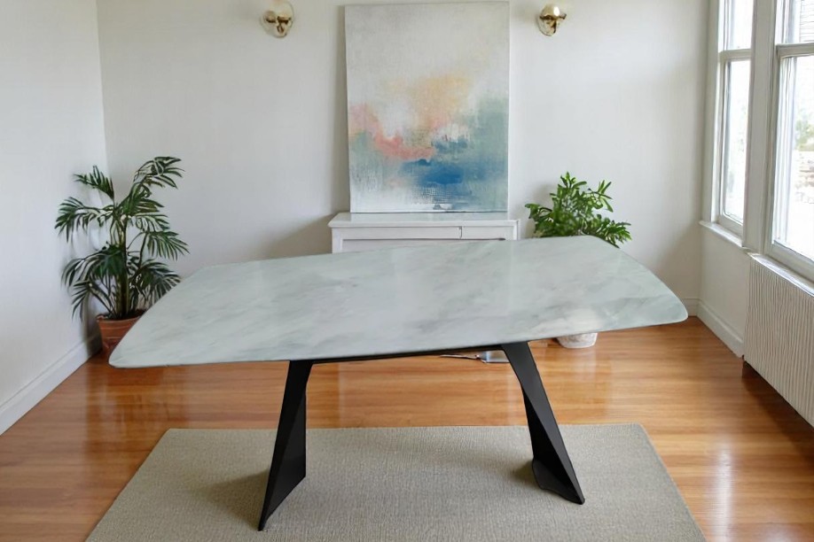 Dining table (75*100*200) modern B-9076