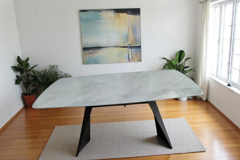 Dining table (75*100*200) modern B-9076