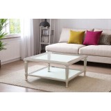 Modern tea tables 3 pieces T-02B (Sliver)
