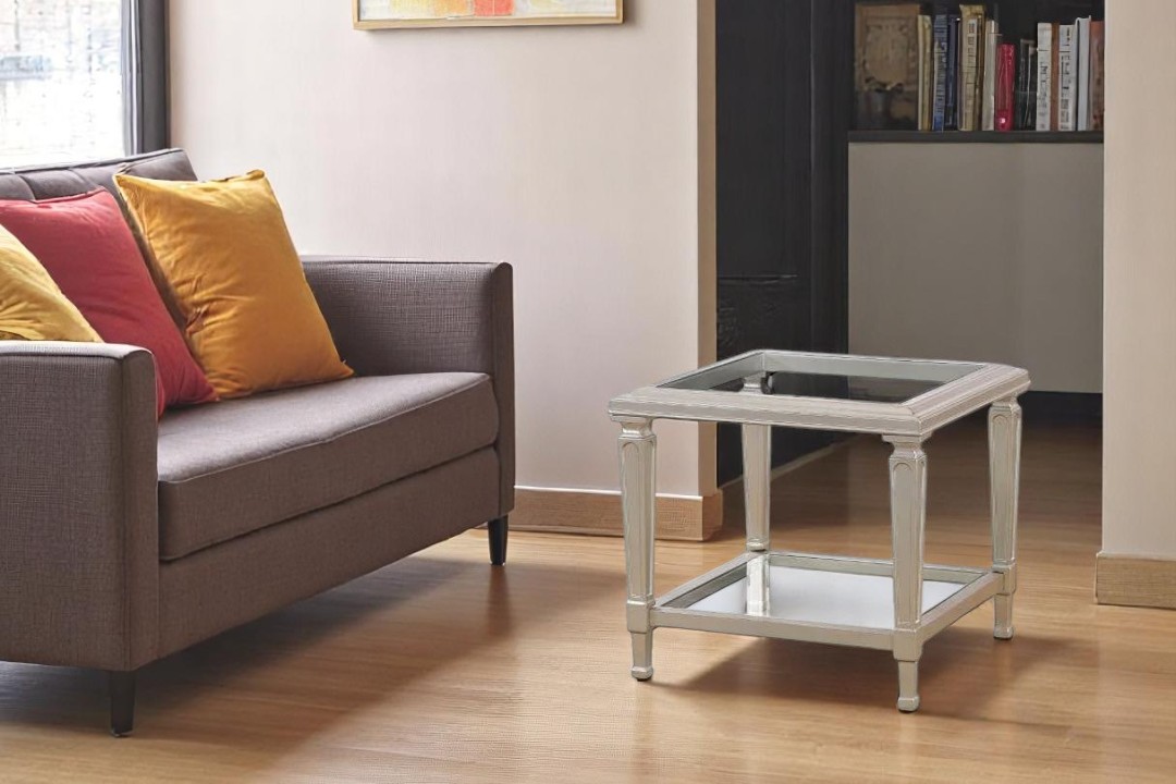 Modern tea tables 3 pieces T-02B (Sliver)