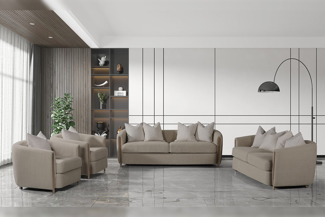 Modern sofa set of 4 pieces YP-8085-A