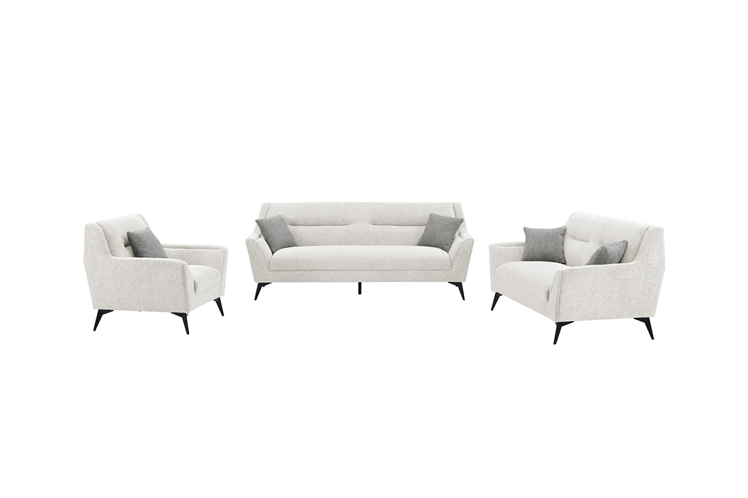 Modern sofa set of 4 pieces S267 (Beige)