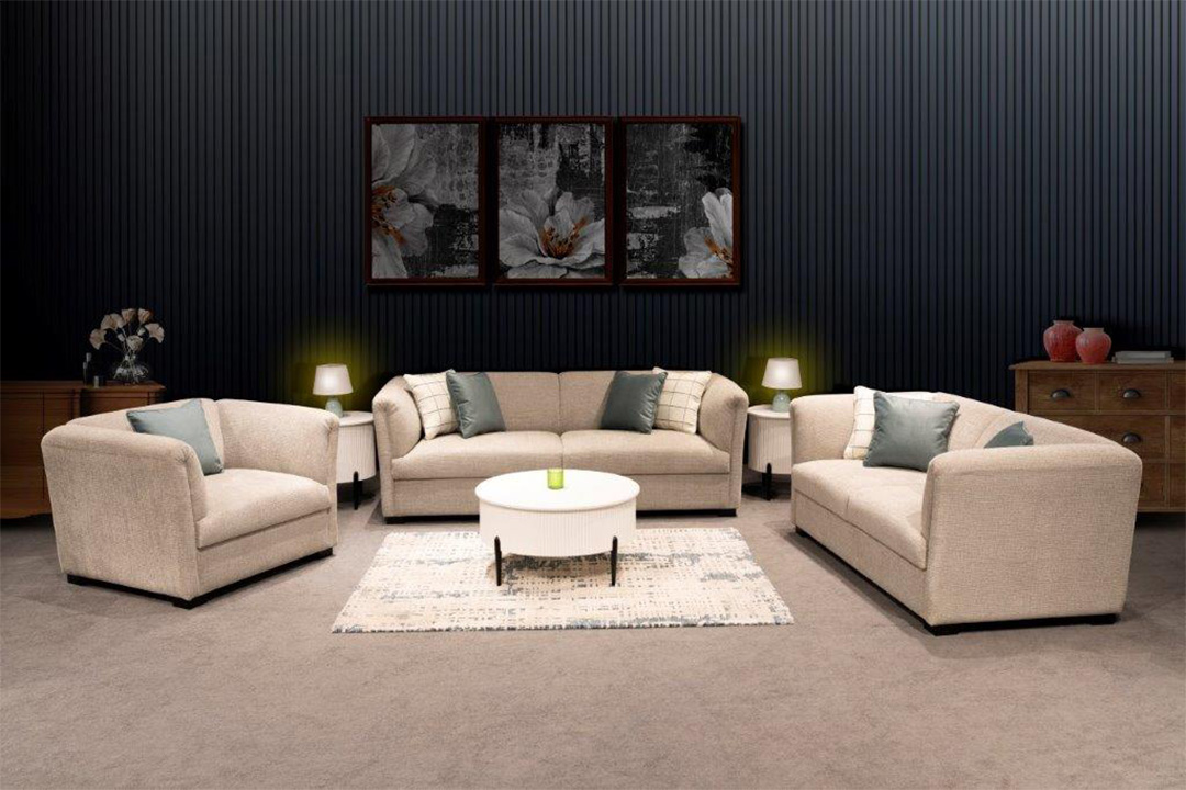 Emirati sofa set 3 pieces Carrara