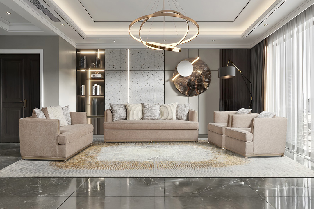 Sofa set of 5 pieces, New Classic 9873