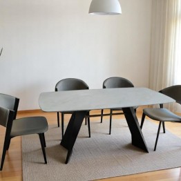 Dining table with 6 chairs modern B-9076 /Y395