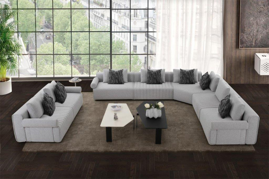 طقم كنب زاوية مع قطعة رباعية مودرن ZW-23038A