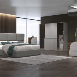 Modern bedroom wardrobe, 8 doors, 244