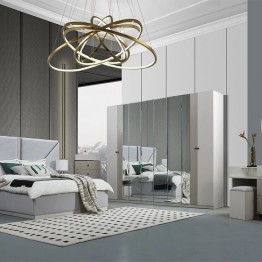 Modern bedroom wardrobe with 8 doors 373