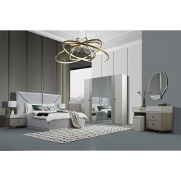Modern bedroom wardrobe with 6 doors 373