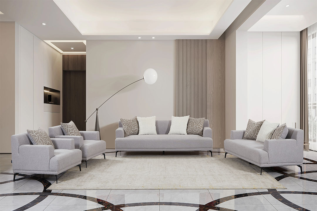 طقم كنب مودرن  3قطع 9881
