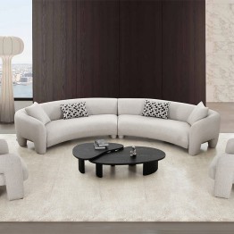Modern corner sofa set with 2 single chairs RD-016