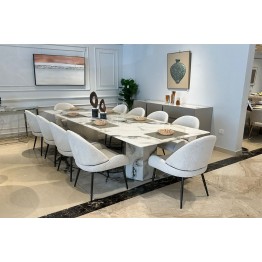 8-chair dining table with modern buffet Ym-D2492