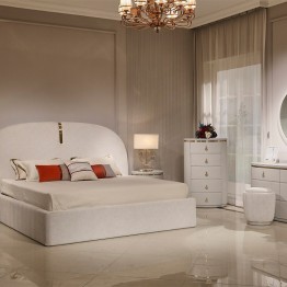 Neoclassical bedroom wardrobe with 6 doors F-517