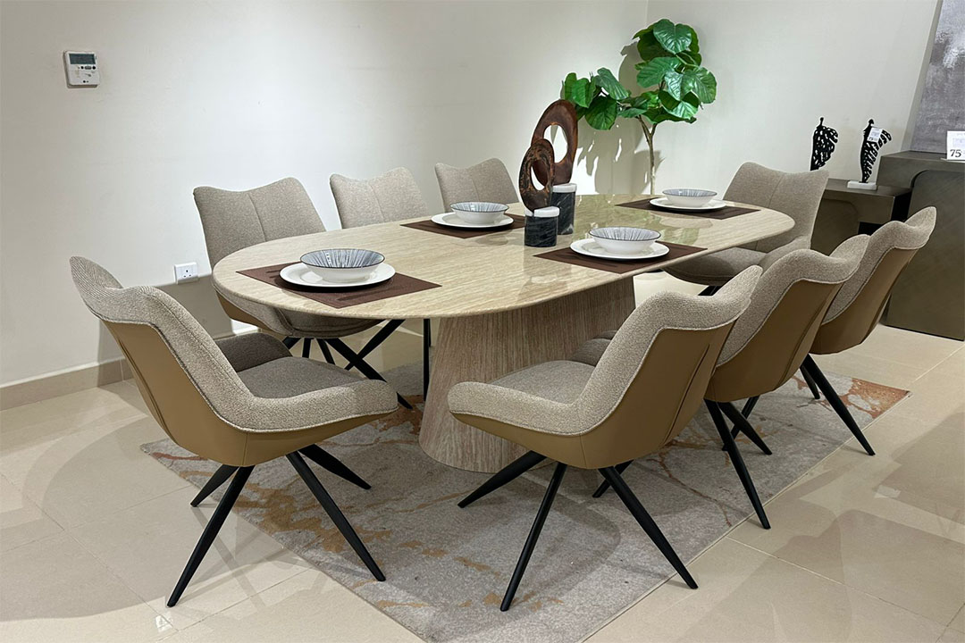 طاولة طعام 8 كراسي مودرن TG-2411T