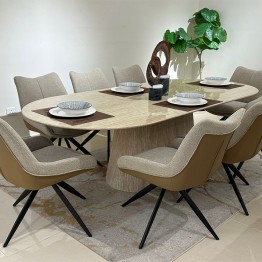 Modern 8-Chair Dining Table TG-2411T