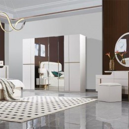 Modern bedroom wardrobe with 6 doors 399