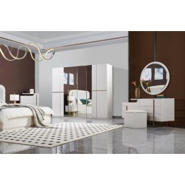 Modern bedroom wardrobe with 6 doors 399