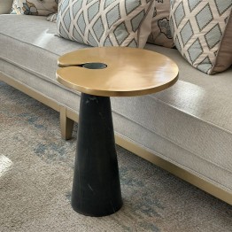 Modern side table with a black marble base 70020