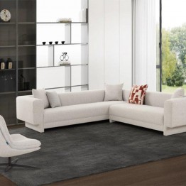Modern corner sofa set with single chair ZW-23127