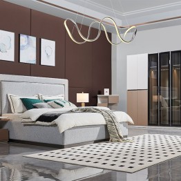 Modern bedroom set with 8-door wardrobe RI339