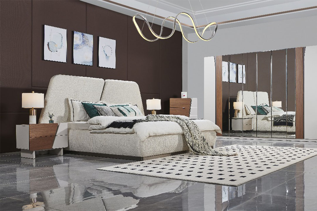 Modern bedroom set with 8 doors, 394