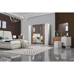 Modern bedroom set with 6 doors, 394
