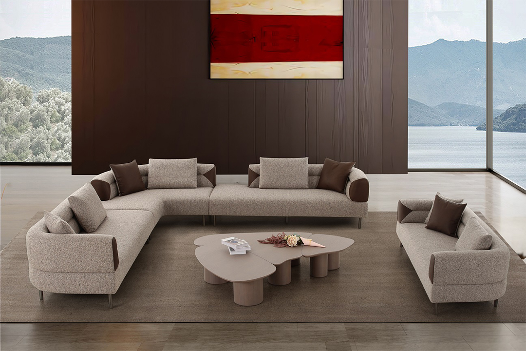 طقم كنب زاوية مودرن ZW-24014  