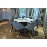 طاولة طعام 6 كراسي مودرن دائرية  TG-2410/A389 