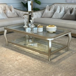 Modern 3 Piece Champagne Tea Table Set T-07