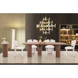 Dining table with 8 chairs and modern buffet LZ-339DT
