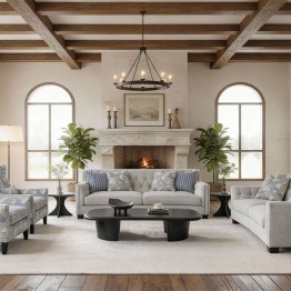 Modern 3-piece sofa set F-1010