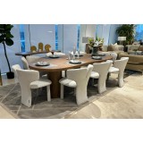 Dining table with 8 chairs and modern buffet LZ-339DT