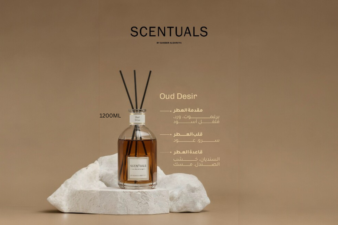 A 1200ml fragrance with woody notes