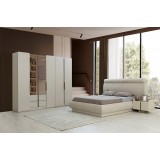 Modern Turkish bedroom set with a 6-door wardrobe (Siesta)