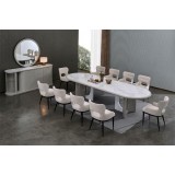 Modern Dining Table with 12 Chairs 325