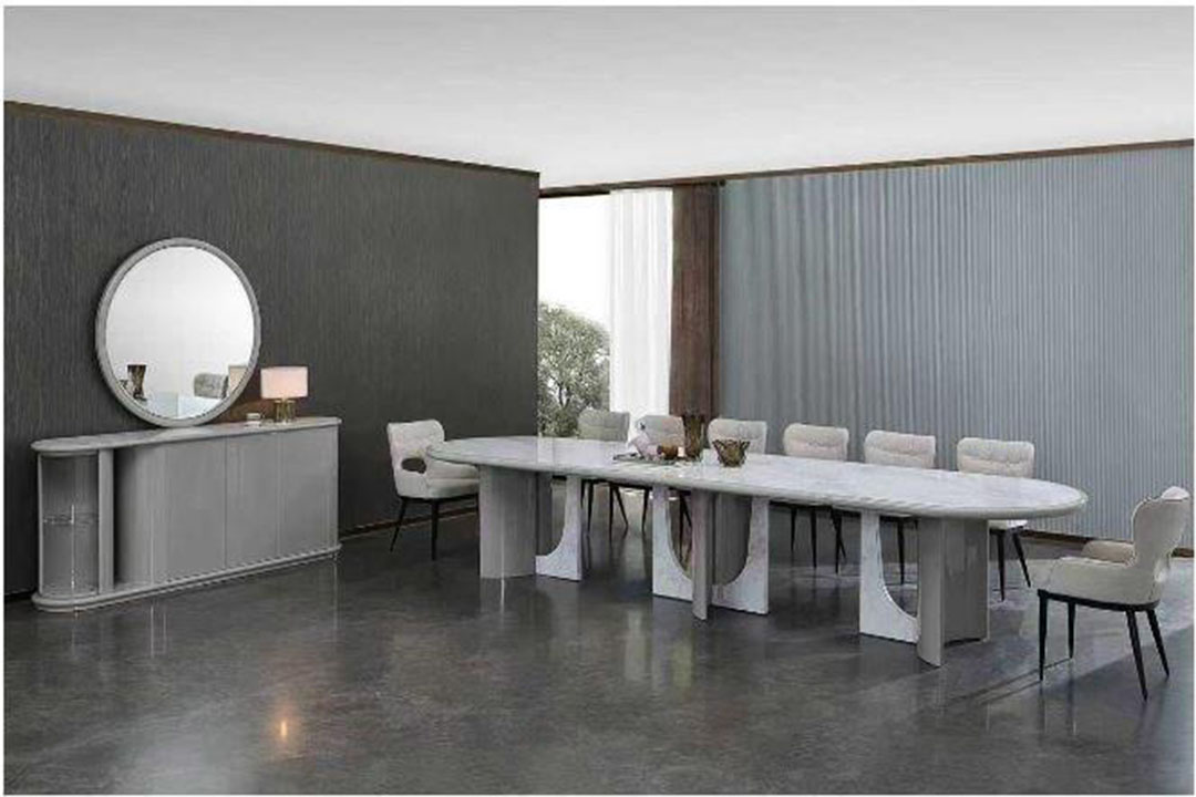 Modern Dining Table with 12 Chairs 325