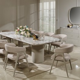 طاولة طعام 12 كراسي مودرن F-555 