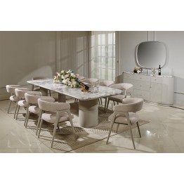 طاولة طعام 10 كراسي  مودرن F-555 